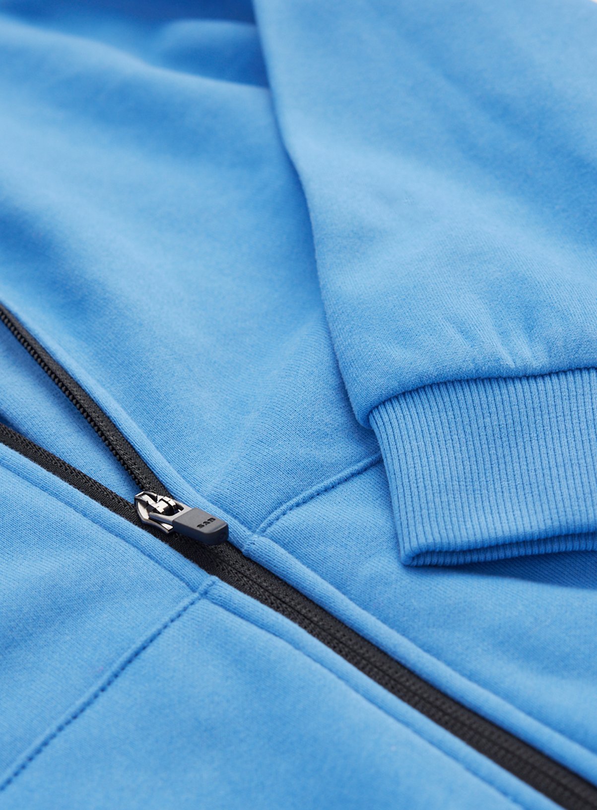 Bright Blue Zip Through Hoodie 10 years - Image 2 thumbnail